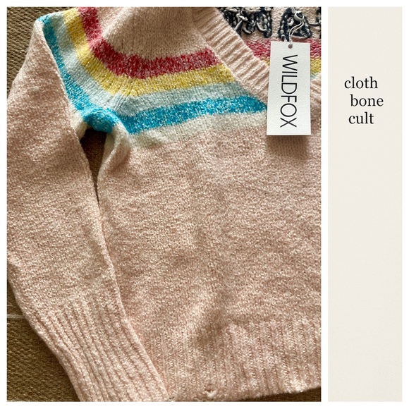 WILDFOX 💋🦊 Dreamer Sweater - Pink ✨NWT✨ Large - Picture 5 of 9